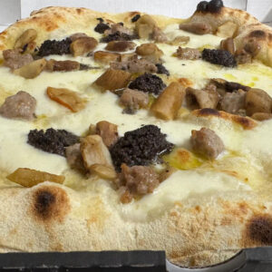 Pizza Salsiccia, Tartufo, Porcini